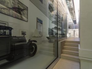 Old car in Sir Norman Foster foundation