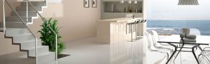 white marble countertop