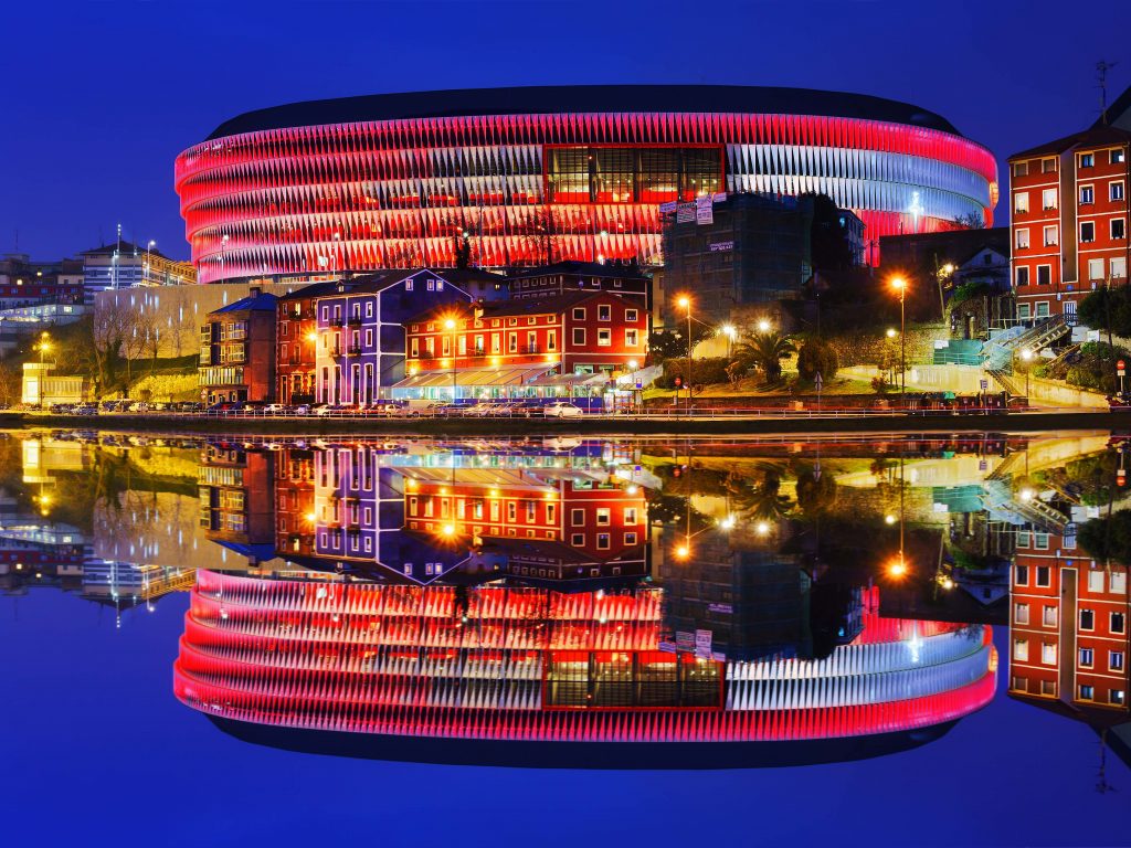 Fotografía del exterior del Estadio de San Mamés