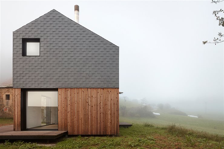 Arquitectura modular: casa de madera y acero