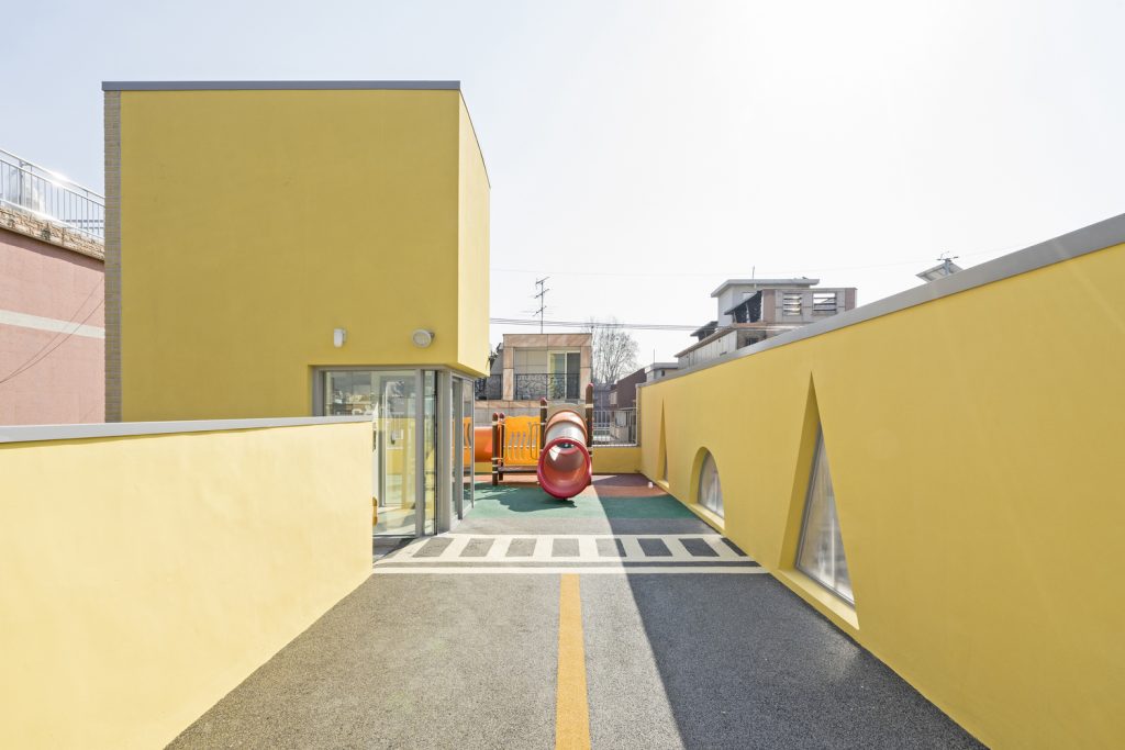 Colour architecture in Jaramteo Kindergarten.