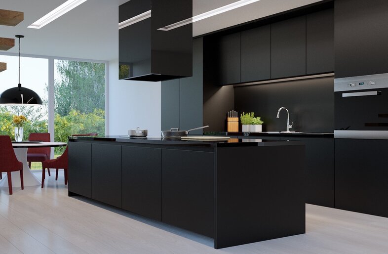 Kitchen designed by Wallmakers.