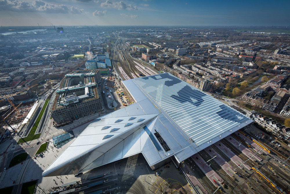 Rotterdam central railway station.