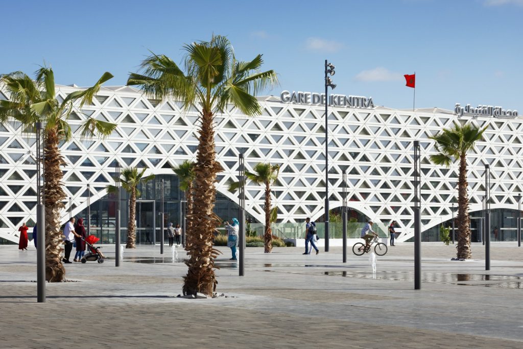 Railway station in Kenitra.