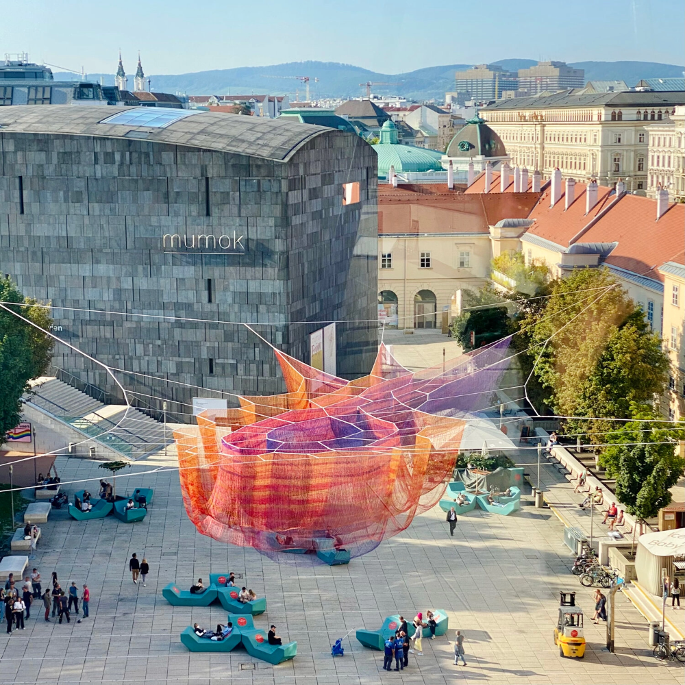 Janet Echelman's 'Earthtime' Installations