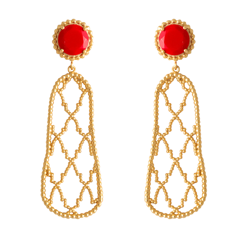 Pendientes-Alhambra-Rojo_Lavani-Jewels