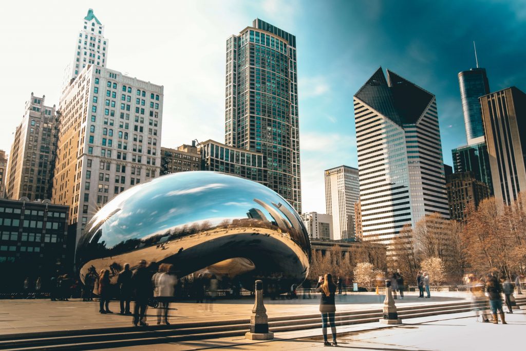 Skyline-de-Chicago-desde-el-centro_Illinois