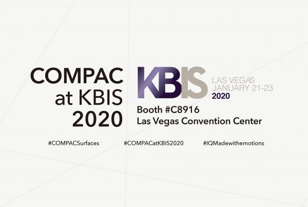 COMPAC estará presente en KBIS 2020 con nuevas piezas y diseños.