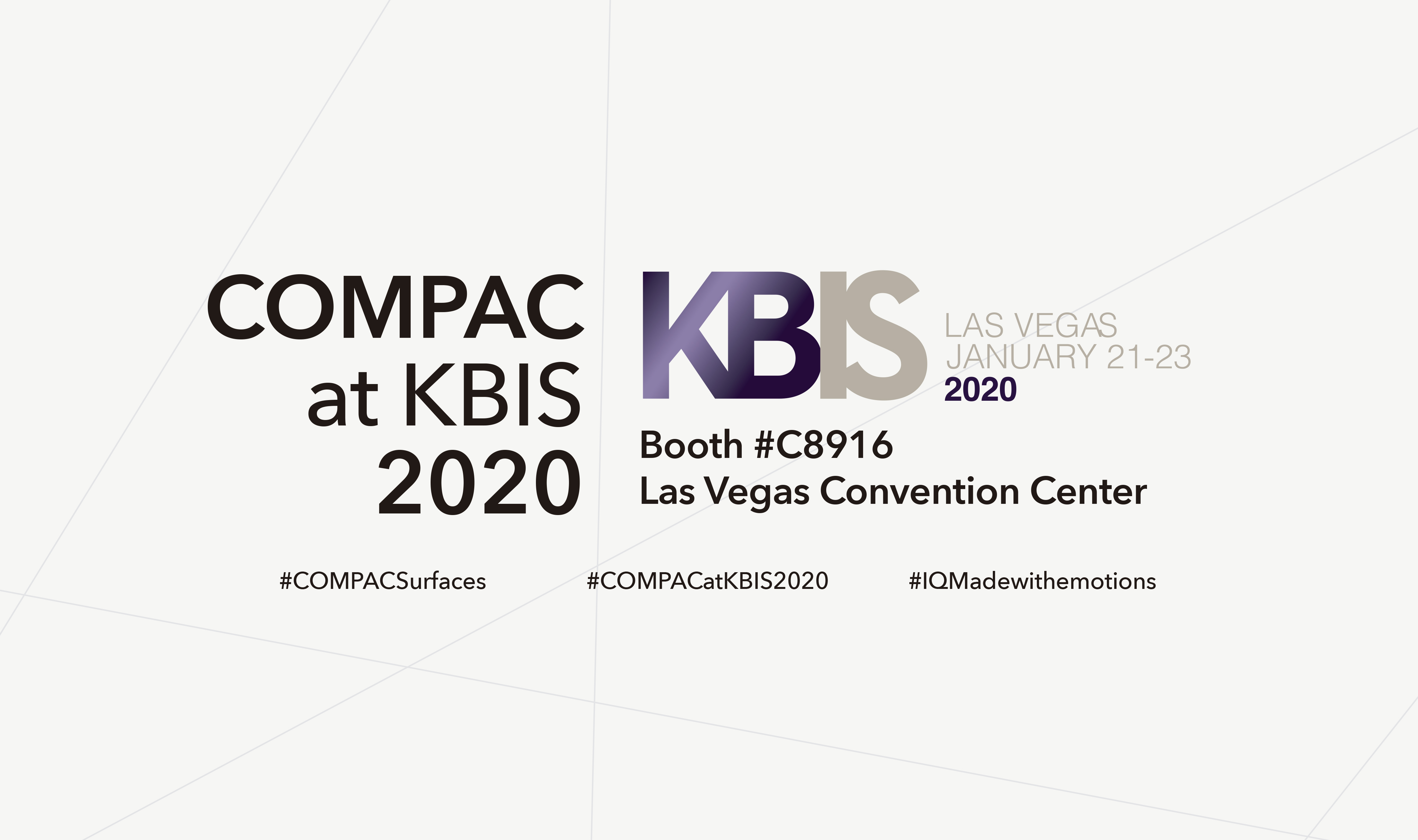 COMPAC explora la fusión de materialidad y emoción en KBIS 2020