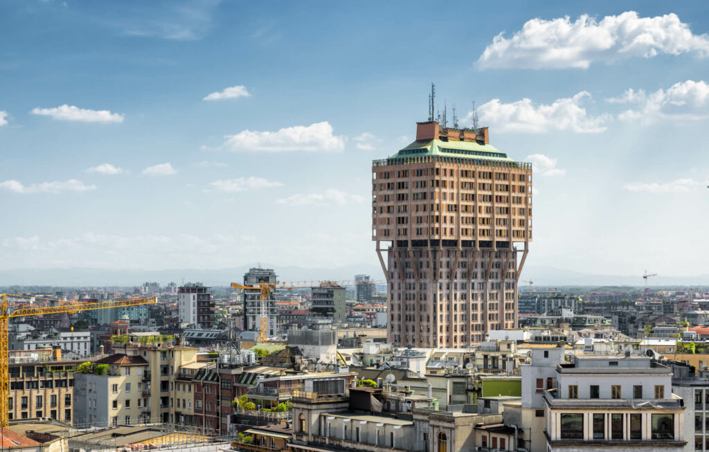 Milan skyline with Torre Velasca