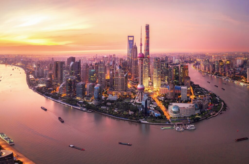 Panoramic view of Shanghai’s skyline