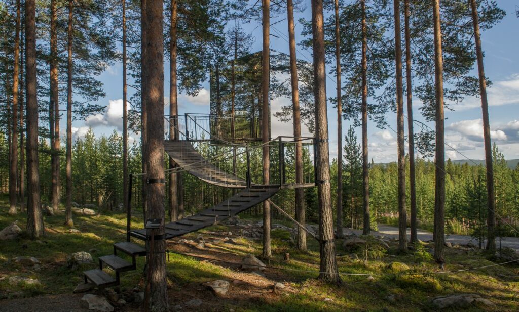 Illustration 3 - Mirrorcube, a modern house in the forest of Harads (Sweden). Image from Shutterstock.