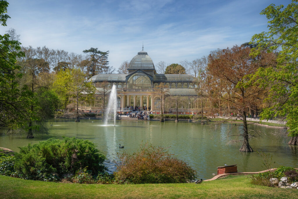 Crystal Palace (Palacio de cristal) at Retiro Park - Madrid, Spain