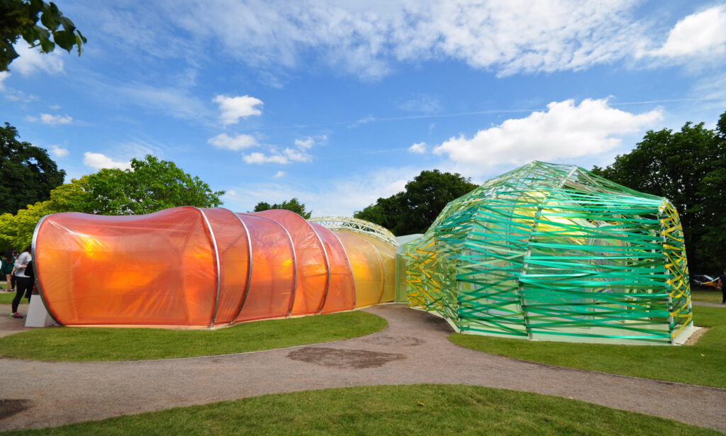 The summer Serpentine Pavilion designed by Salgascano