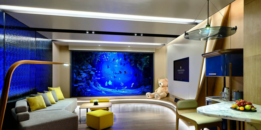 Interior de una habitación del hotel Intercontinental Shanghai Wonderland – Shanghai